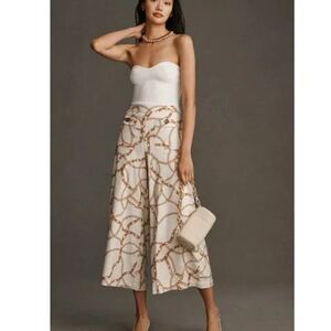 HTF Anthropologie Maeve Printed Palazzo Pants Size 16